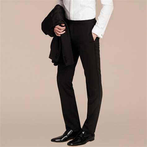 burberry tuxedo studs|Wool Tuxedo Trousers in Black .